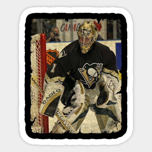 Johan Hedberg, 2001 in Pittsburgh Penguins Sticker by Momogi Project